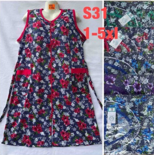 Халат жіночий "S31" (р: XL-5XL) мікс кольорів, в упаковці 5 шт. №379991 - Saturn UG 241
