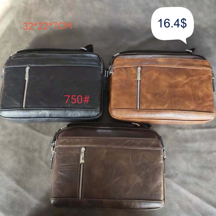 Сумка чоловіча "750#" розмір (32х22х7см) 3 кольори №351111 - 