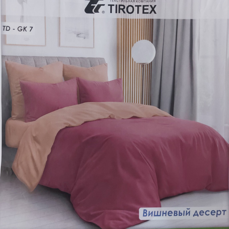 Комплект постільної білизни, бязь, м. Вишневый десерт (розмір: двоспальний) №345718 - Palma RZ3641