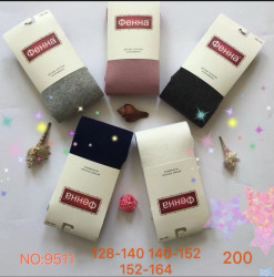 Колготи дитячі, трикотаж, м.9511 (Розмір: 128-164), мікс кольорів, в упаковці 12 штук №339924