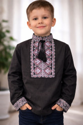 Вишиванка дитяча, льон (розміри: зріст 146-176 ), в упаковці 3 штуки №342735