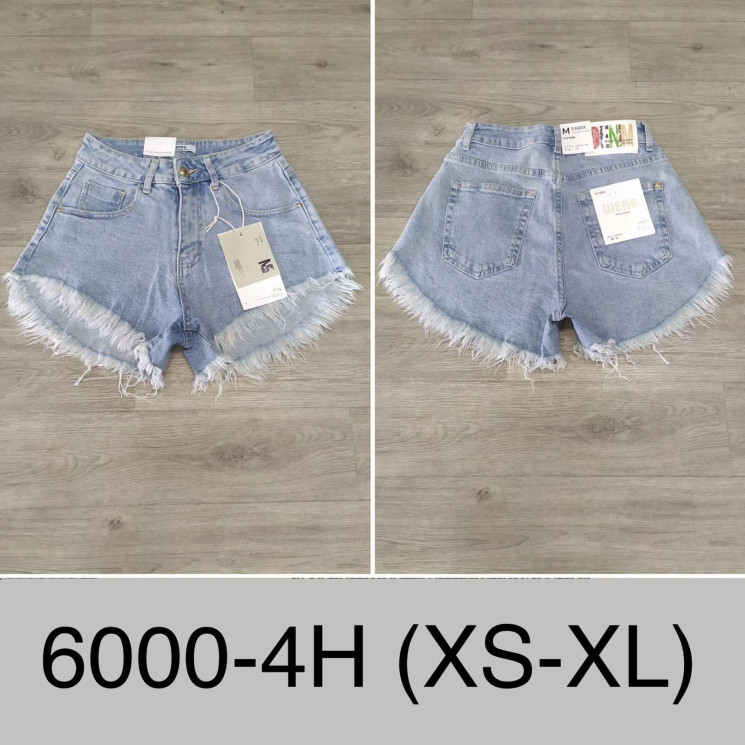 Джинсові Шорти стрейч м.6000-4H (р: XS-XL)  в упаковці 6 штук  №754148 - UNO2Uva SER1864