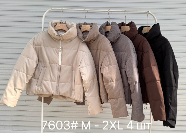 Куртка жіноча, плащівка, синтепон, м.7603 (розмір: M-XXL ), 5 кольорів, в упаковці 4 штуки №346820 - Vanda SE1013