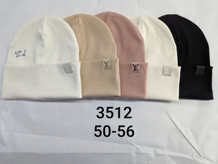 Шапка дитяча "3512" (р: 50-56) мікс кольорів, упаковка 5 шт. №373795 - Ventil SE 939