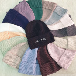 Шапка молодіжна "Calvin Klein" віскоза (р: універсальний) мікс кольорів, в упаковці 5 шт. №390311