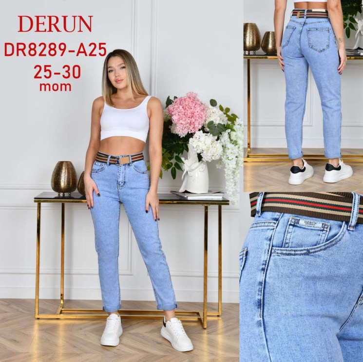 Джинси жіночі "DR8289-А25" (р: 25-30) в упаковці 6 шт. №382572 - Mixmoda SER1772