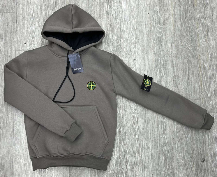 Худі дитячий Stone Island трьохнитка пеньє на флісі м.1000-2 (р: 9-13 років) в упаковці 5 штук №760008 - Champion SE829