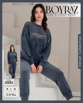 Піжама жіноча "22003" велюр (р: M,L,L,2XL) в упаковці 4 шт. №361189 - DisneyOpt SE893