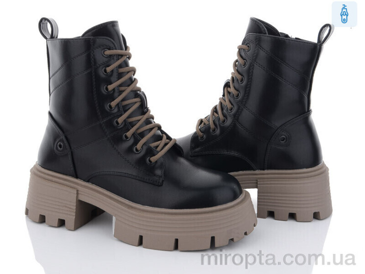 Черевики E8445-29 black р: 36-41, в упаковці: 8 пар, купити тільки гуртом - 897662