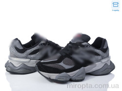 Кросівки HD1(9060-1) black-grey р: 36-41, в упаковці: 8 пар, купити тільки гуртом