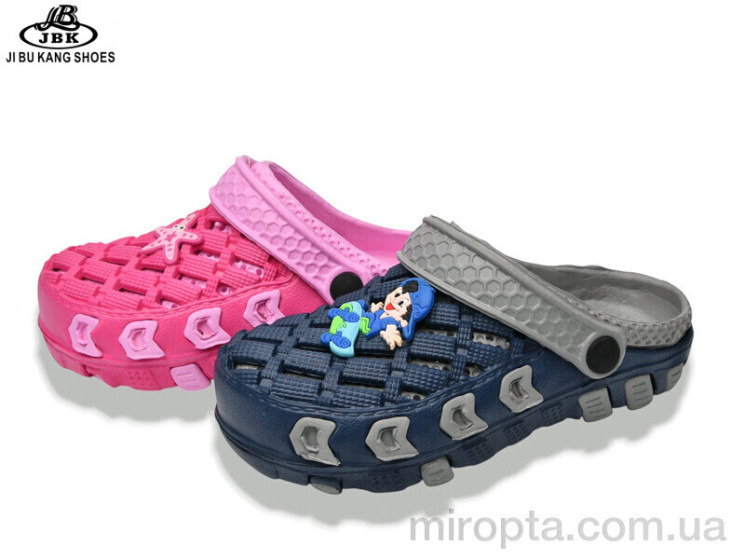 Крокси 02A-6301 fuxia-grey mix р: 30-35, в упаковці: 12 пар, купити тільки гуртом - 1163393