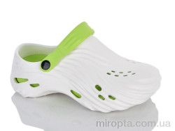 Крокси B101 white-green р: 36-41, в упаковці: 12 пар, купити тільки гуртом