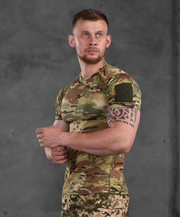 Футболка військова чоловіча Сool max, бавовна, м.87479 (розмір: S-3XL ), в упаковці 6 штук №342394 - Beretta SE847