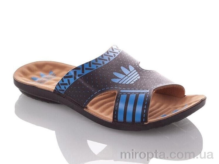 Шльопанці K26-Adik black-blue (30-35) р: 30-35, в упаковці: 6 пар, купити тільки гуртом - 1190383