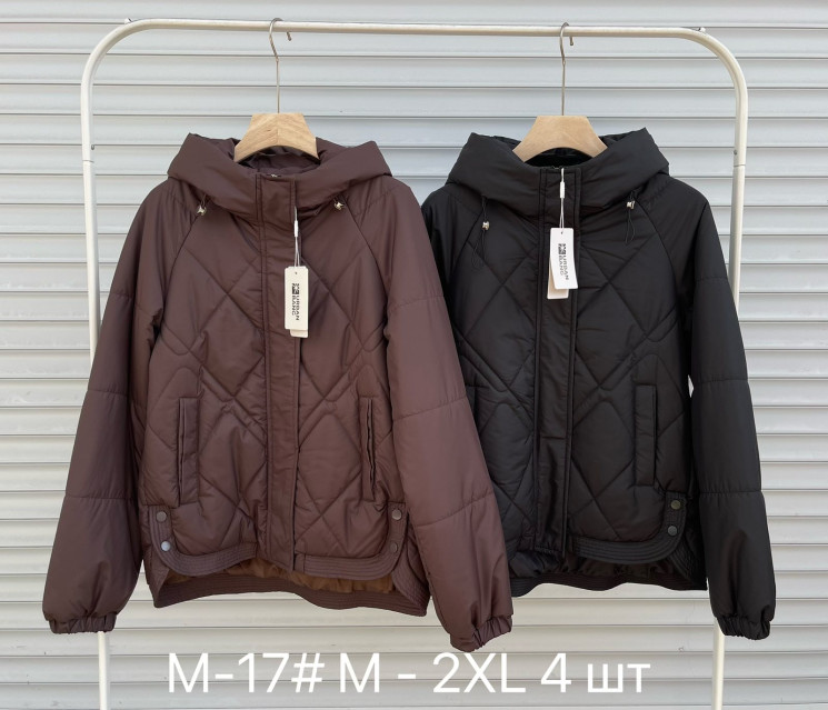 Куртка жіноча, плащівка, синтепон, м.М-17 (розмір: M-XXL ), 2 кольори, в упаковці 4 штуки №346761 - Vanda SE1013