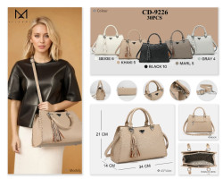 Сумка жіноча  м.CD-9226  штучна шкіра  (р:34*21*14см) 5 кольорів  №752190