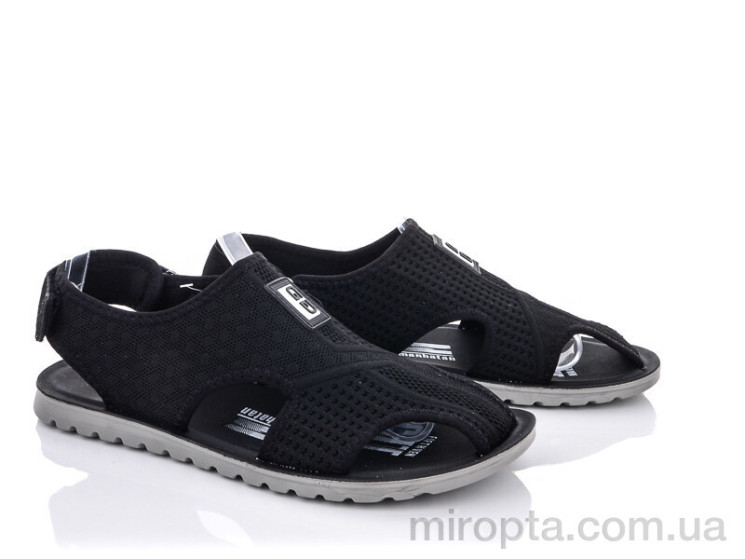 Сандалі M201-6 black р: 40-45, в упаковці: 8 пар, купити тільки гуртом - 754080