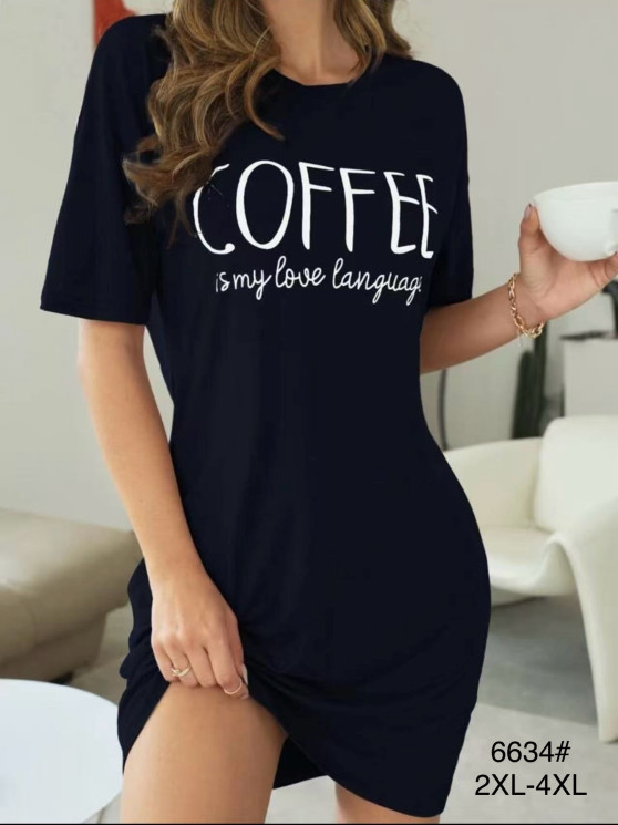 Туніка жіноча, бамбук, м.6634 (р. 2XL-4XL), в упаковці 6 штук №337224 - Focus zel 1396