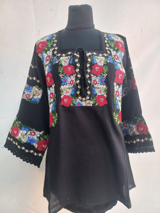 Вишиванка жіноча (Розмір: S-3XL, один колір) в уп. 6 шт №250073 - 