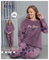 Піжама жіноча "20603" махра на флісі (р: M,L,XL,2XL) в упаковці 4 шт. №361252