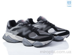 Кросівки HD2(9060-2) black-grey р: 40-45, в упаковці: 8 пар, купити тільки гуртом