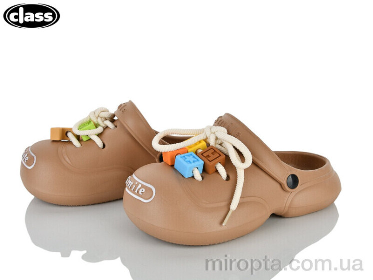 Крокси 8308 brown р: 36-41, в упаковці: 8 пар, купити тільки гуртом - 1184329