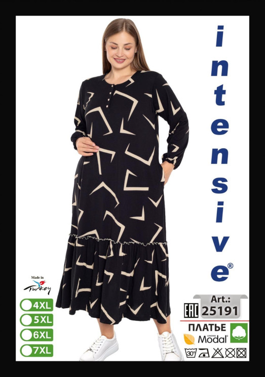 Сукня домашня жіноча "25191" (р: 4XL,5XL,6XL,7ХL) в упаковці 4 шт. №371798 - Romex HR1980