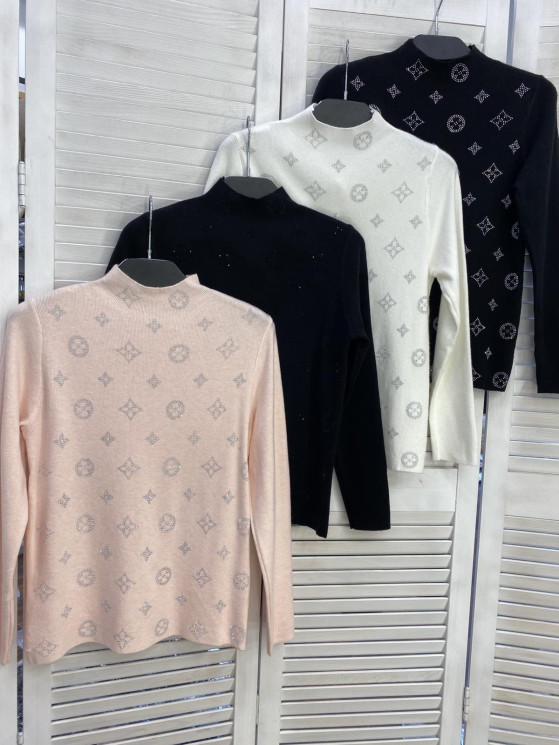 Лонгслів жіночий, кашемір (р: one size) 3 кольори, в упаковці 4 шт. №390428 - Mercury SE927