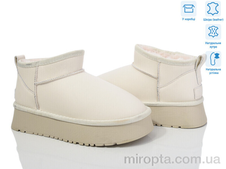 Уги M6119-2 beige р: 36-40, в упаковці: 8 пар, купити тільки гуртом - 999481