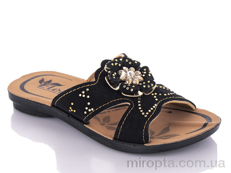 Шльопанці K26-Elena 2 black (25-29) р: 25-29, в упаковці: 6 пар, купити тільки гуртом - 1190399