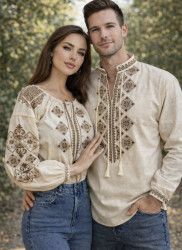 Вишиванка чоловіча, льон (Розмір: XL-4XL), в упаковці 4 штуки №346554