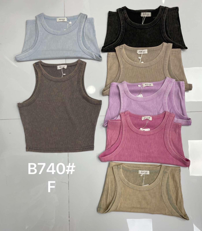 Майка жіноча "В740" хлопок (р: one size) мікс кольорів, в упаковці 6 шт. №387036 - Kama