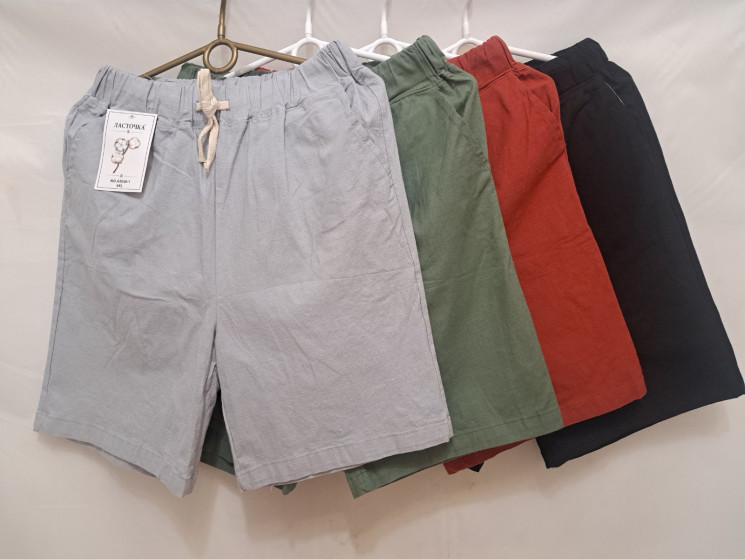 Шорти жіночі, льон, м.5056_1 (Розмір: 2XL-4XL), мікс кольорів, в упаковці 6 штук №328306 - Hang SE641