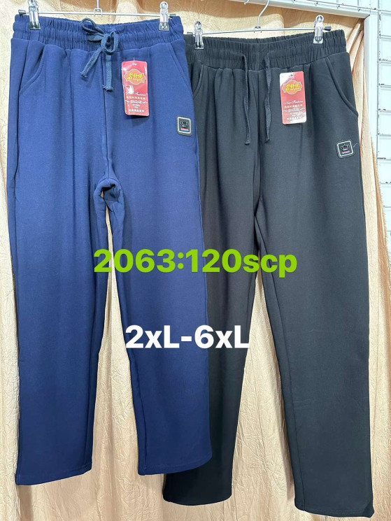 Штани жіночі, трикотаж, м.2063 (Розмір: 2XL-6XL ), 2 кольори, в упаковці 6 штук №320046 - 
