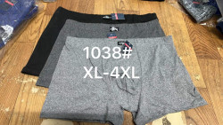 Труси чоловічі, бавовна, м.1038 (розмір: XL-4XL), мікс кольорів, в упаковці 24 шт. №326851
