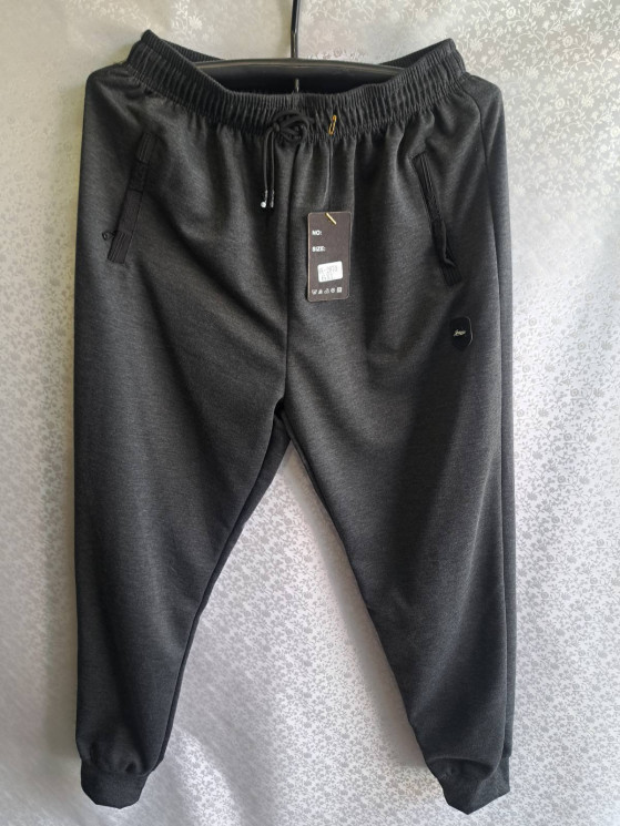 Спортивні штани чоловічі, трикотаж, м.2870 (Розмір: 5XL-9XL ), 3 кольори, в упаковці 5 штук №346086 - 