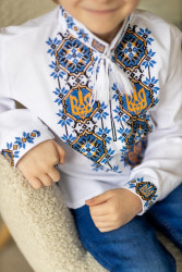 Вишиванка дитяча, паплін (розміри: зріст 122-152 ), в упаковці 6 штук №311002