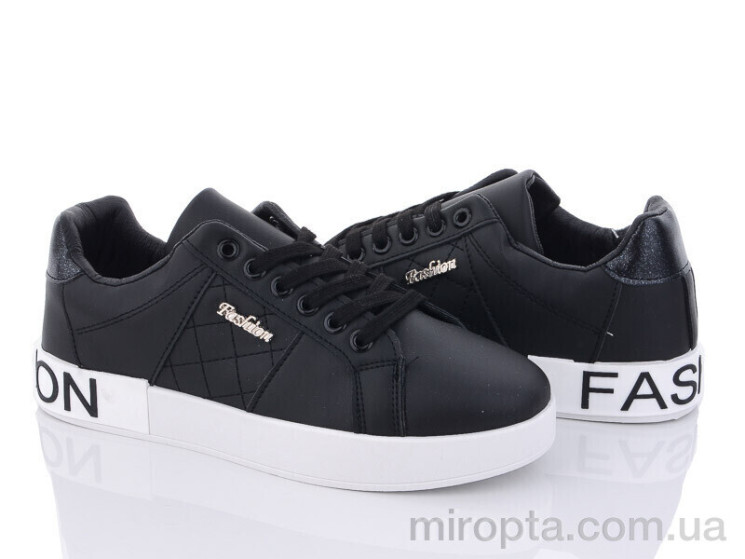 Кросівки 92-33 black р: 36-41, в упаковці: 8 пар, купити тільки гуртом - 868952