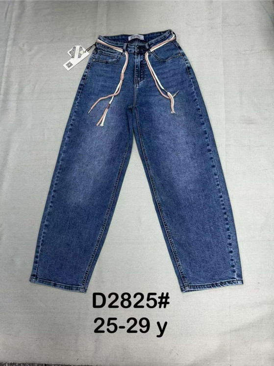 Джинси жіночі баггі м.2825 (р:25-29) в упаковці 6 штук №761142 - Dknsel 3308