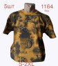 Футболка чоловіча трикотаж м.1164 (р.S-2XL) 6 кольорів в упаковці 5 штук №763141 - Nadiyka BG/PO2161-2162