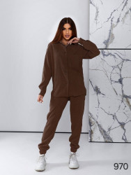 Костюм жіночий вельвет м.970 (р.44-50) 6 кольорів в упаковці 4 штуки №765206