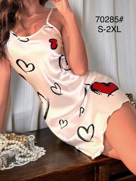 Нічна сорочка жіноча "70285" (р: S,M,L,XL,2XL) в упаковці 5 шт. №371970 - Mixmoda SER1772