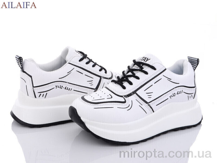 Кросівки F61 white піна р: 36-41, в упаковці: 6 пар, купити тільки гуртом - 1211109