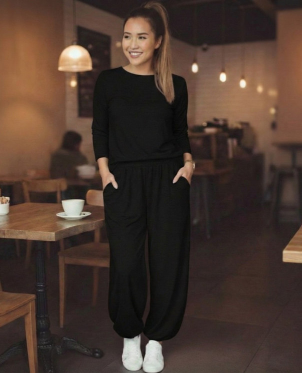 Костюм жіночий у стилі casual, турецька двонитка м. 2499 (р: 42-44, 46-48) №819395 - 