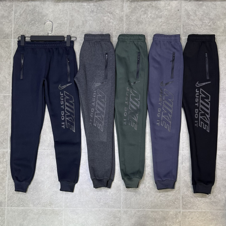 Спортивні штани дитячі Nike "011" тринитка на байці (р: 42,44,46,48,50) 5 кольорів, в упаковці 5 шт. №359982 - Evans SE 761