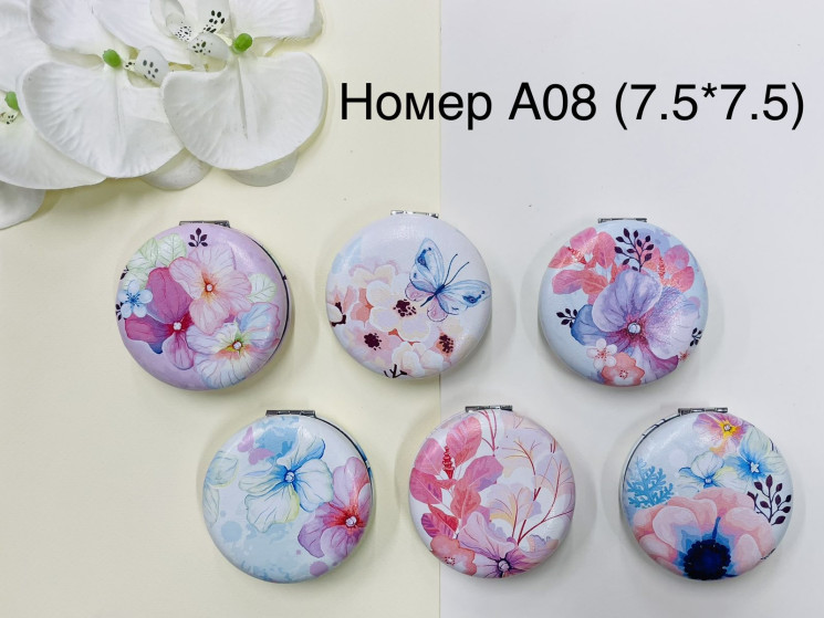 Дзеркало дитяче "А08" (р. 7.5*7.5см) в упаковці 12 шт. №358320 - Tessa272