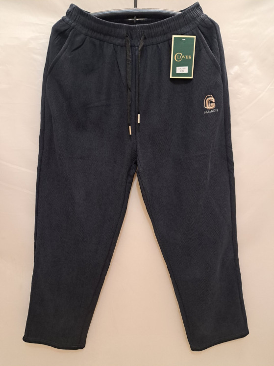 Спортивні штани чоловічі, мікровельвет, фліс, м.2433 (Розмір: 6XL-10XL ), 2 кольори, в упаковці 5 штук №319531 - 