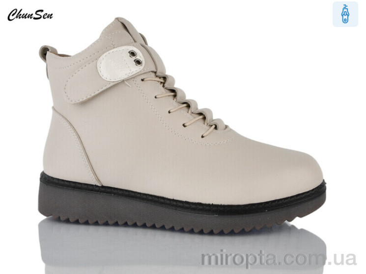 Черевики 7758 beige р: 36-41, в упаковці: 8 пар, купити тільки гуртом - 1101679