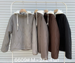 Куртка жіноча, плащівка, синтепон, м.6609 (розмір: M-XXL ), 4 кольори, в упаковці 4 штуки №346763