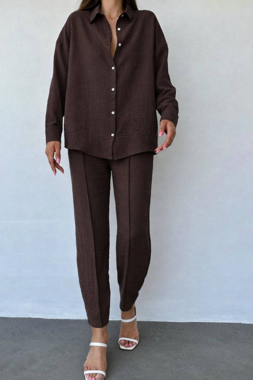 Костюм жіночий "двійка", американський креп (жатка) м. 1341 (р: 42-44, 46-48, 50-52) №822262 - 